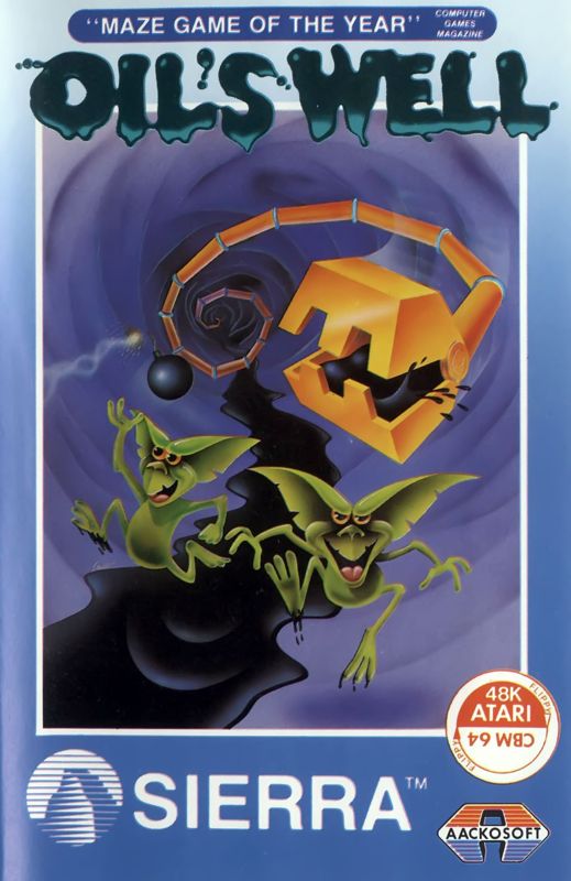 Oil's Well box art for Commodore 64